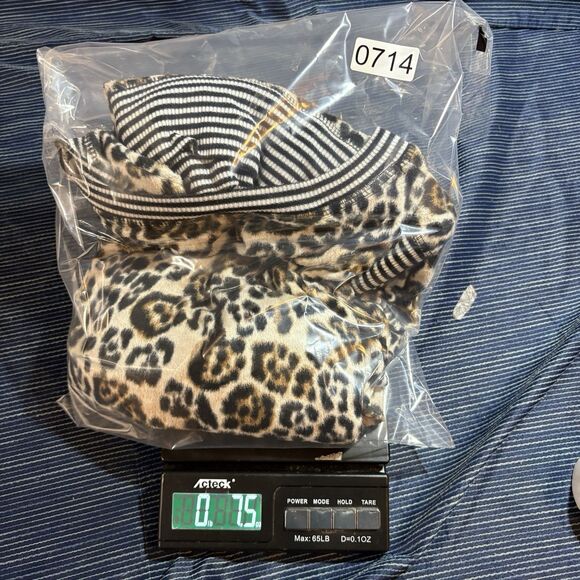 Secret Treasures Animal Print Pajama Top Women XL 16 18 Leopard Lounge Cozy Fall - Picture 6 of 6